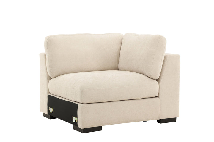Venture Home Salerno Right Arm Chair - Beige Fabric /
