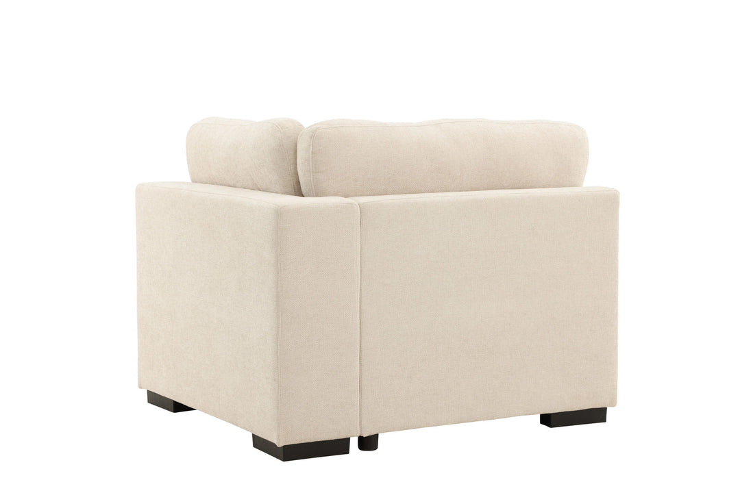 Venture Home Salerno Right Arm Chair - Beige Fabric /
