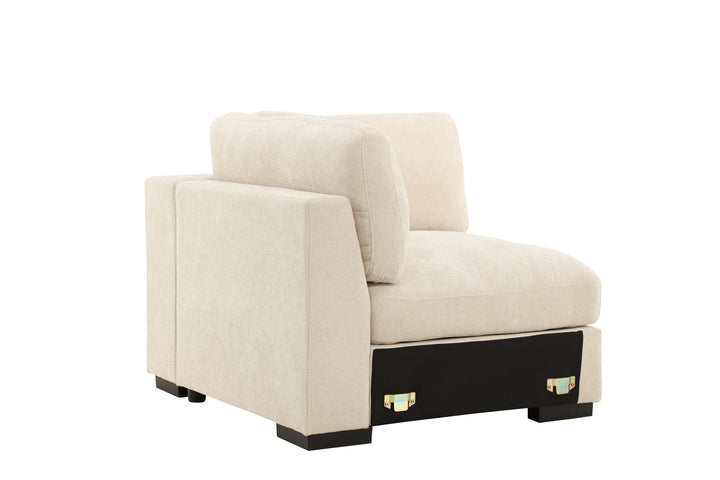 Venture Home Salerno Right Arm Chair - Beige Fabric /
