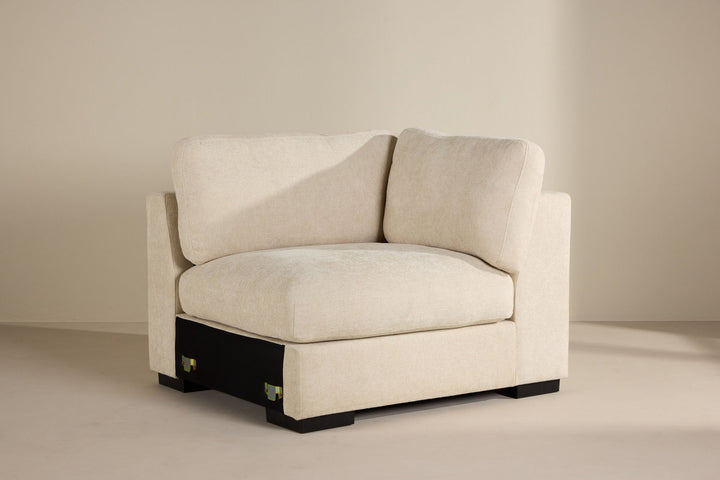 Venture Home Salerno Right Arm Chair - Beige Fabric /