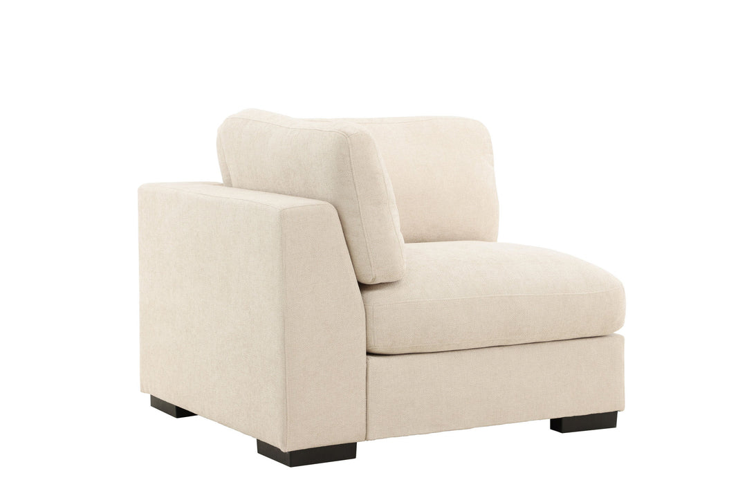 Venture Home Salerno Left Arm Chair - Beige Fabric /
