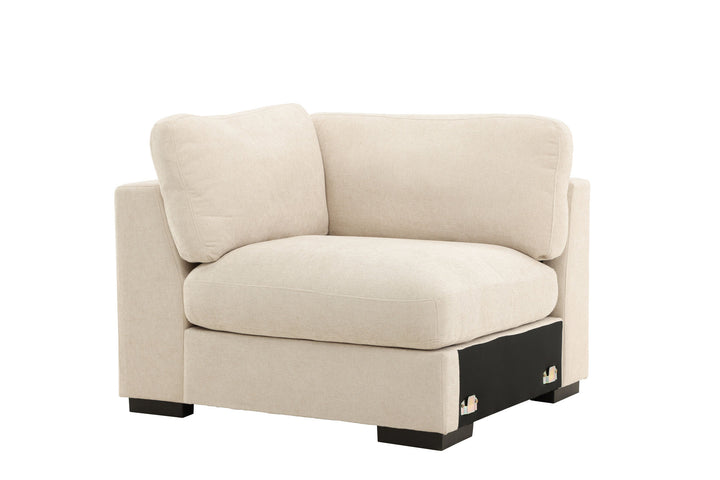 Venture Home Salerno Left Arm Chair - Beige Fabric /