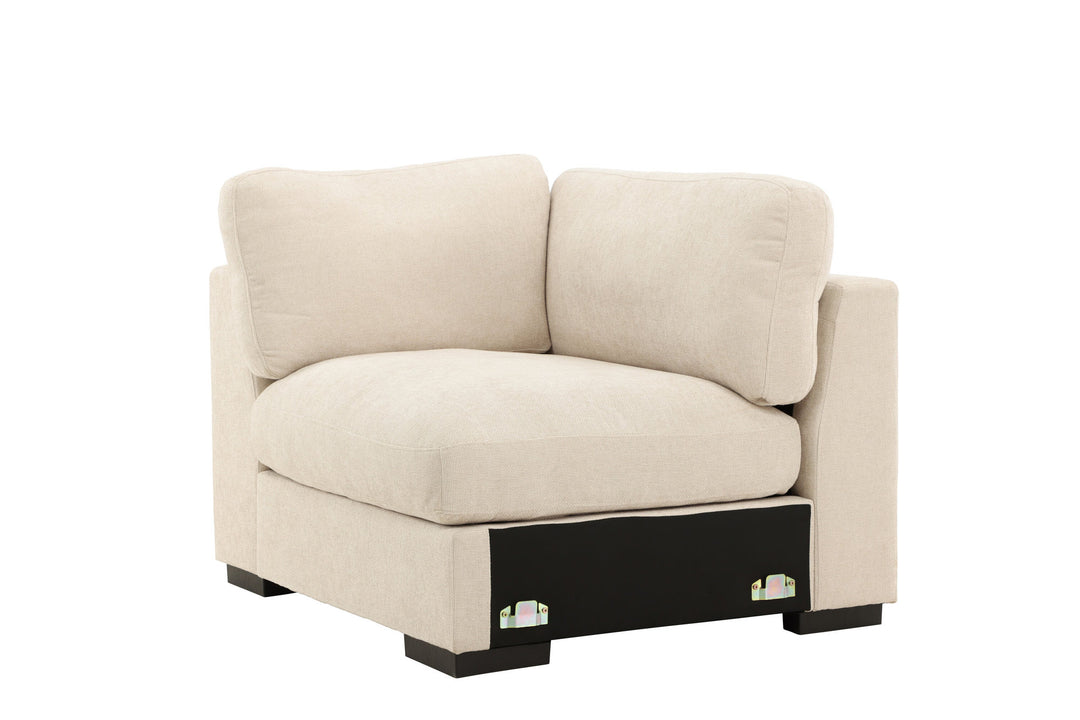 Venture Home Salerno Left Arm Chair - Beige Fabric /
