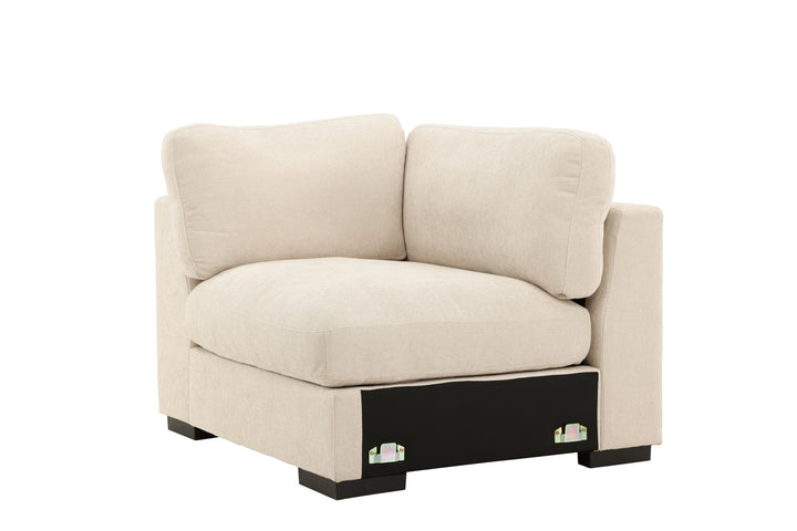 Venture Home Salerno Left Arm Chair - Beige Fabric /