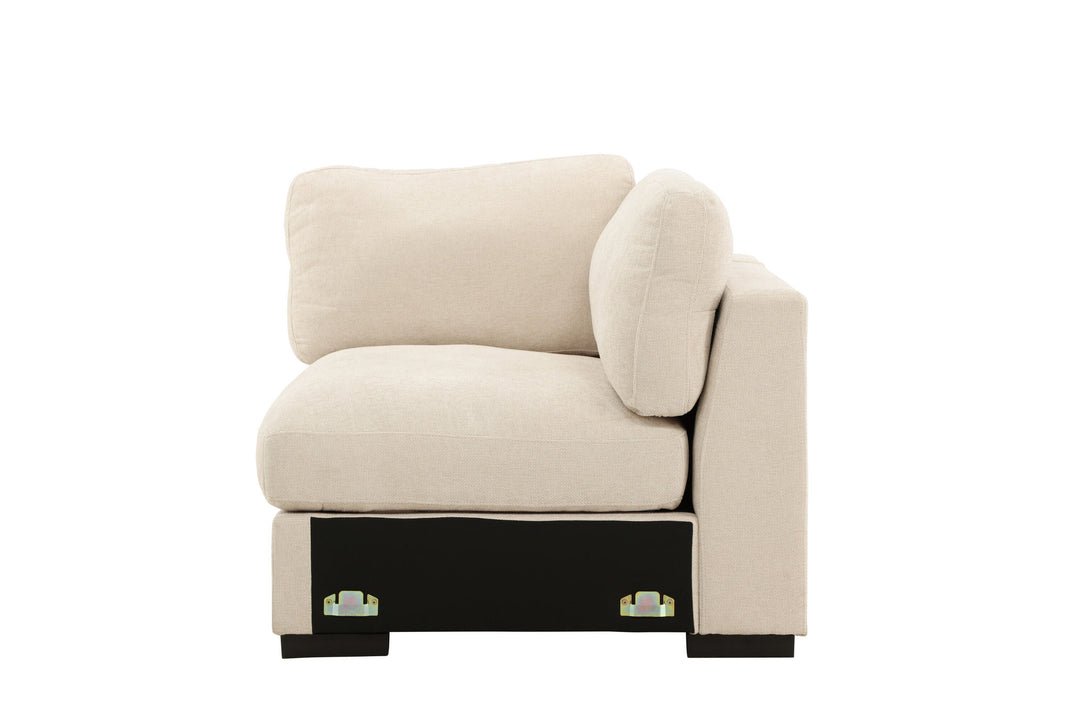 Venture Home Salerno Left Arm Chair - Beige Fabric /