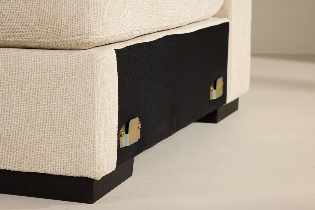 Venture Home Salerno Left Arm Chair - Beige Fabric /