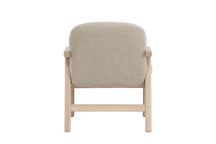 Venture Home Rile Armchair - Whitewash/ Beige