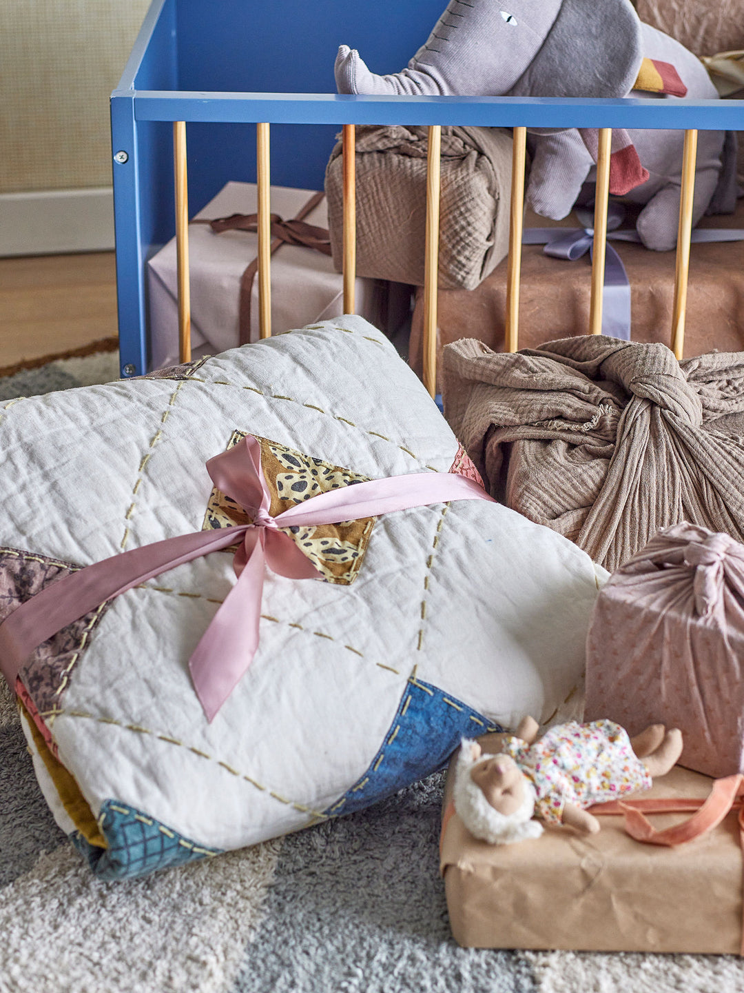 Bloomingville MINI Melua Quilt, Multifarvet, Bomuld