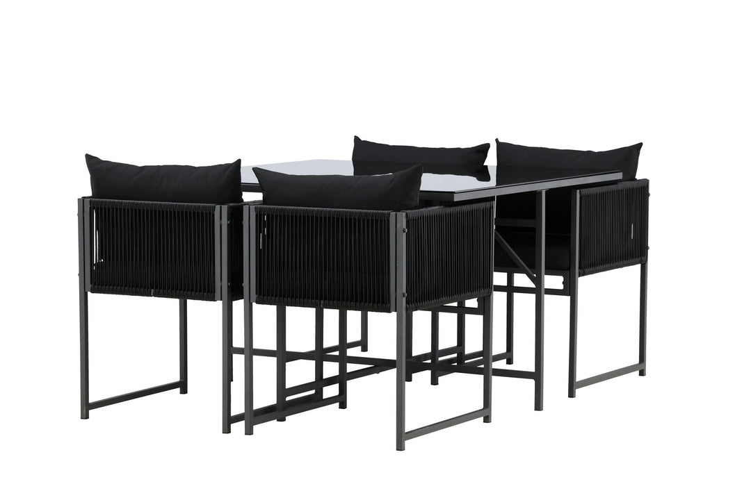 Venture Home Noto Dining Set - Black / Black