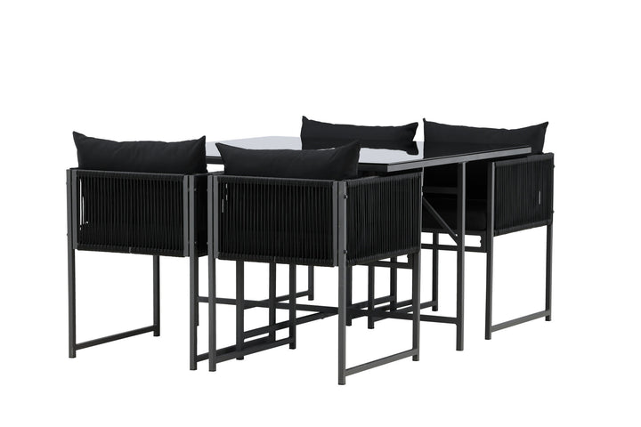 Venture Home Noto Dining Set - Black / Black