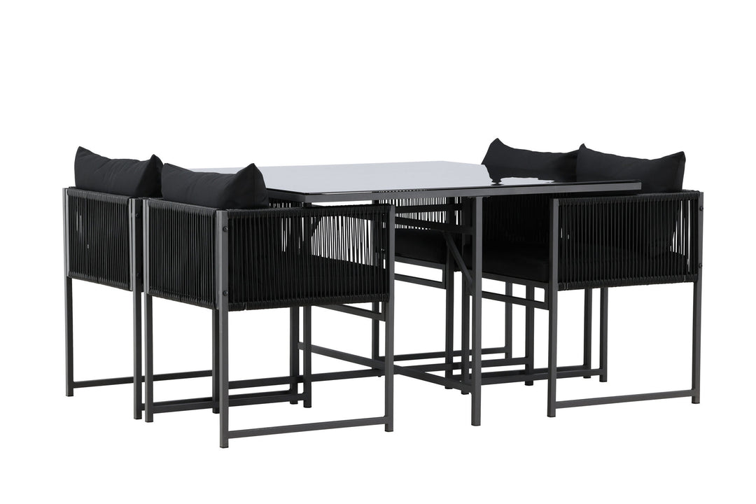 Venture Home Noto Dining Set - Black / Black