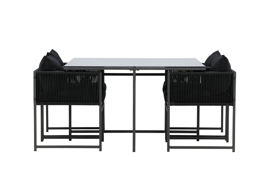Venture Home Noto Dining Set - Black / Black