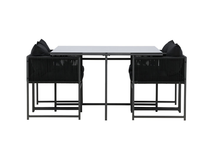 Venture Home Noto Dining Set - Black / Black