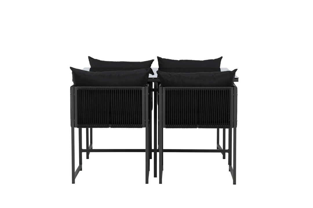 Venture Home Noto Dining Set - Black / Black