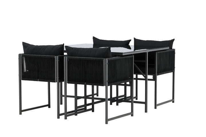Venture Home Noto Dining Set - Black / Black