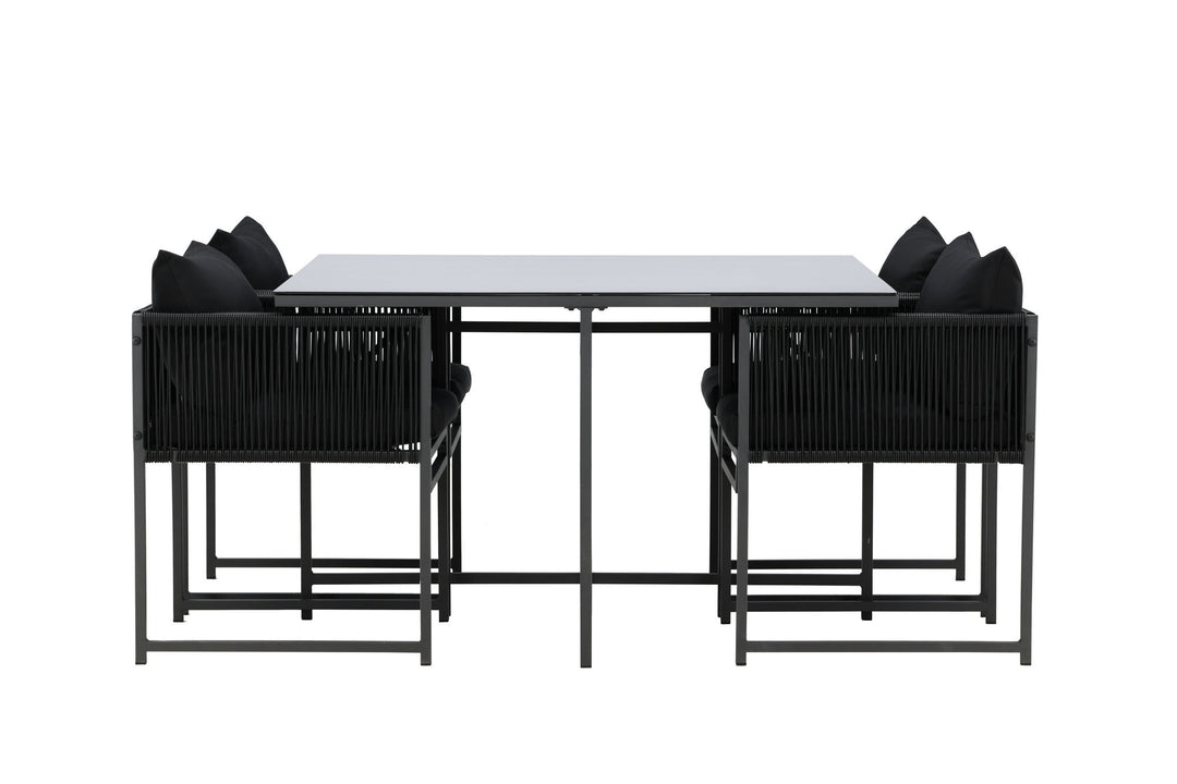 Venture Home Noto Dining Set - Black / Black