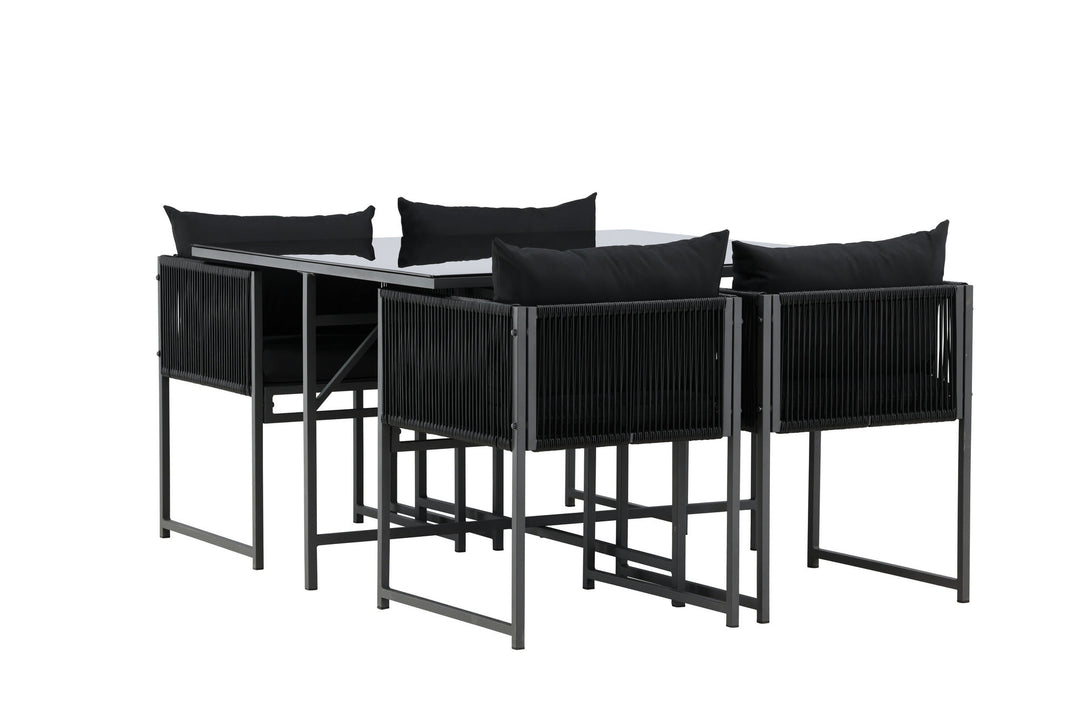Venture Home Noto Dining Set - Black / Black