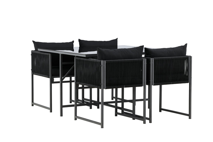 Venture Home Noto Dining Set - Black / Black