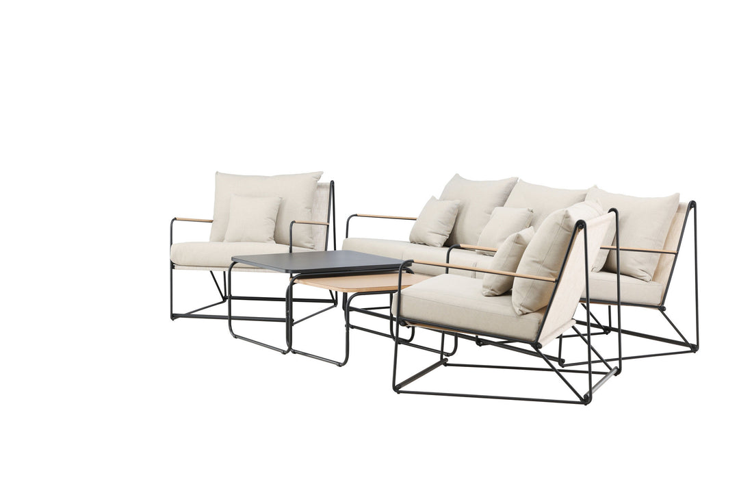 Venture Home Palazzo Sofa Set - Black / Beige
