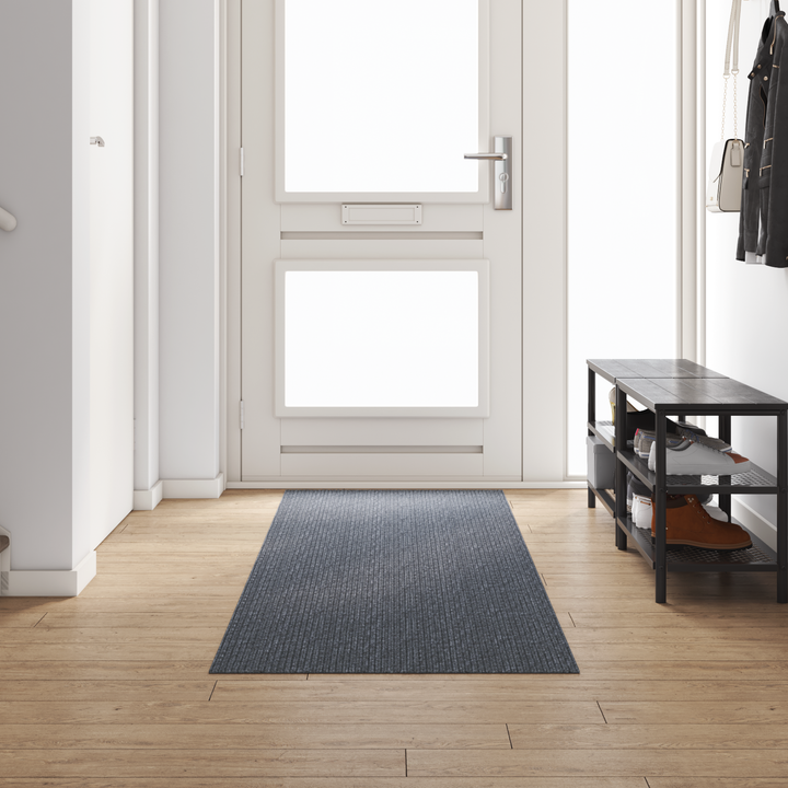 Tæppe Runner Grå 80 x 300 cm Stof
