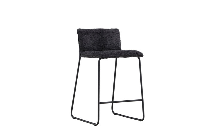 Venture Home Bisbee Bar Chair 2-pack - Black boucle /