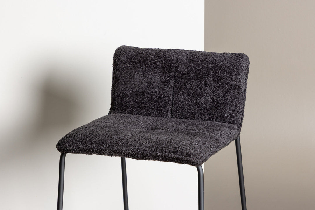 Venture Home Bisbee Bar Chair 2-pack - Black boucle /