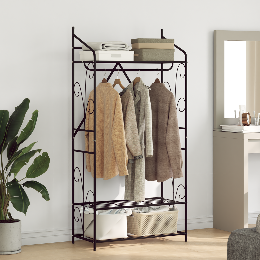 Åben Garderobe Ensfarvet 78 x 36 x 158 cm