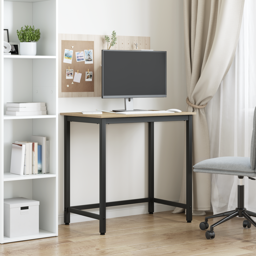 bord Sonoma eg 100 x 50 x 76,5 cm Ingeniørtræ og stål