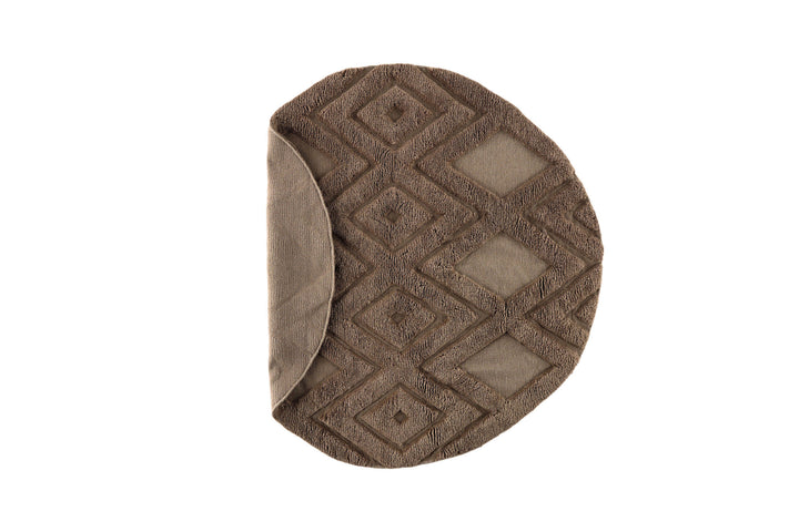 Vind Dahlia Wool - 200*200- -Round-Dark Brown