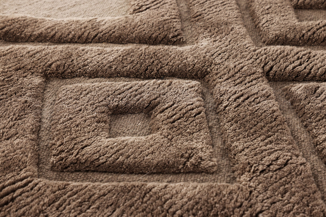 Vind Dahlia Wool - 160*230- -Rectangular-Dark Brown