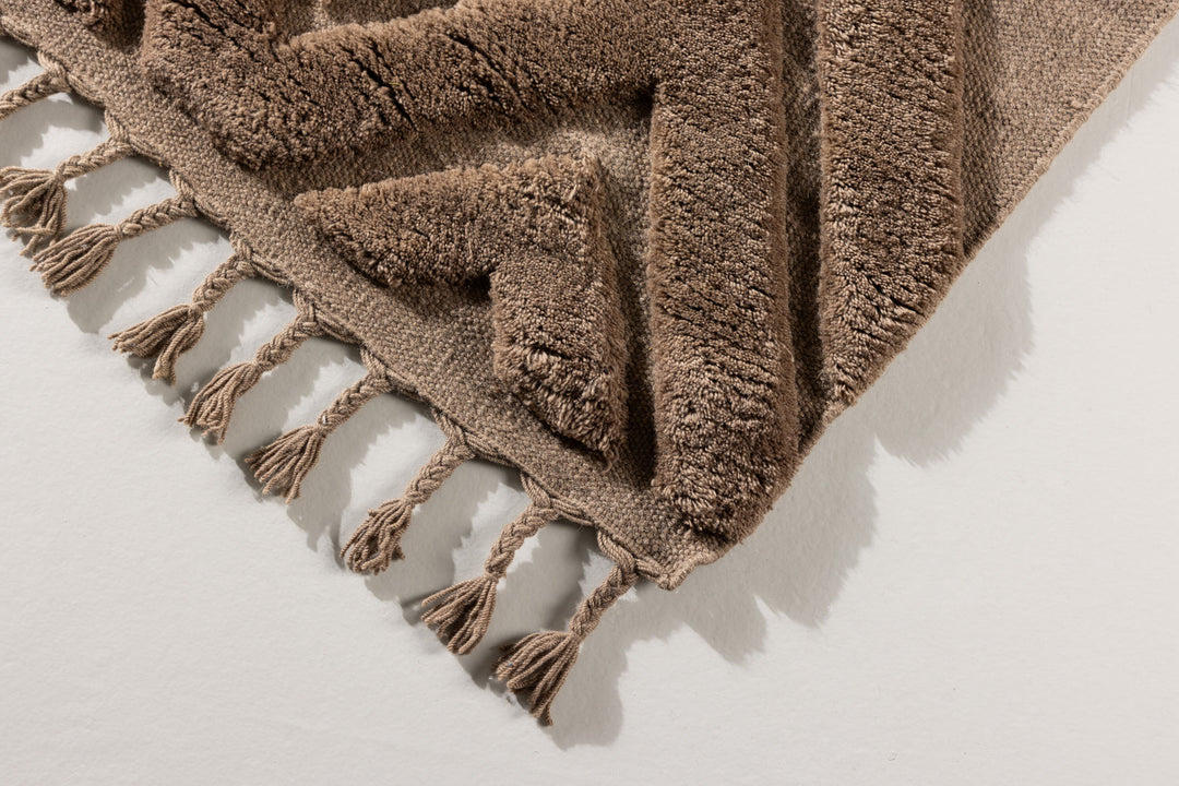 Vind Dahlia Wool - 160*230- -Rectangular-Dark Brown