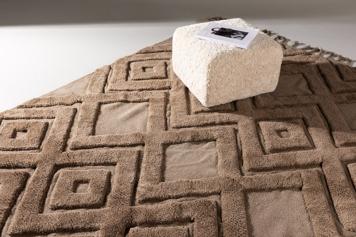 Vind Dahlia Wool - 160*230- -Rectangular-Dark Brown