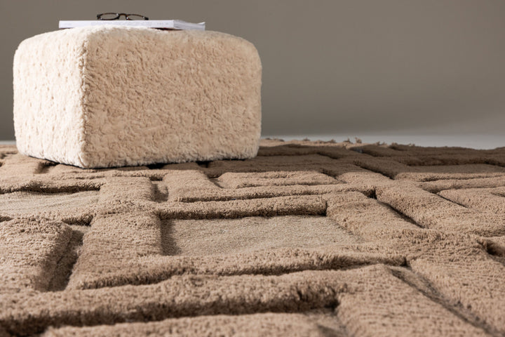 Vind Dahlia Wool - 160*230- -Rectangular-Dark Brown