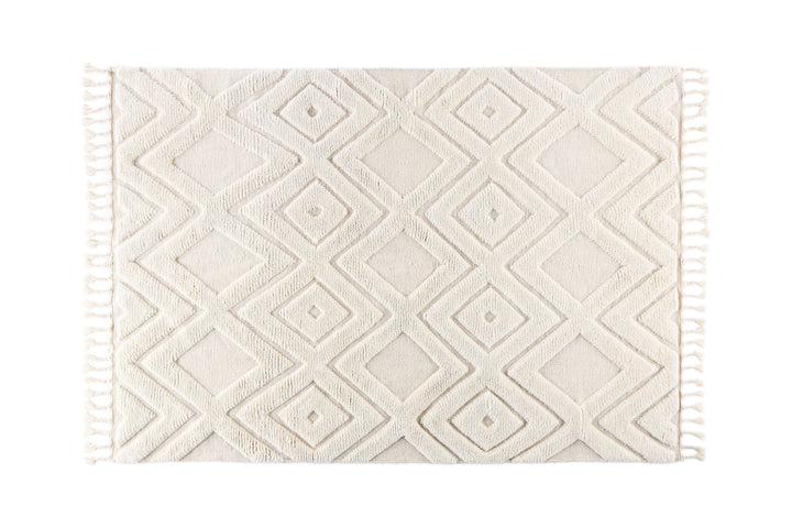 Vind Dahlia Wool - 160*230- -Rectangular-White