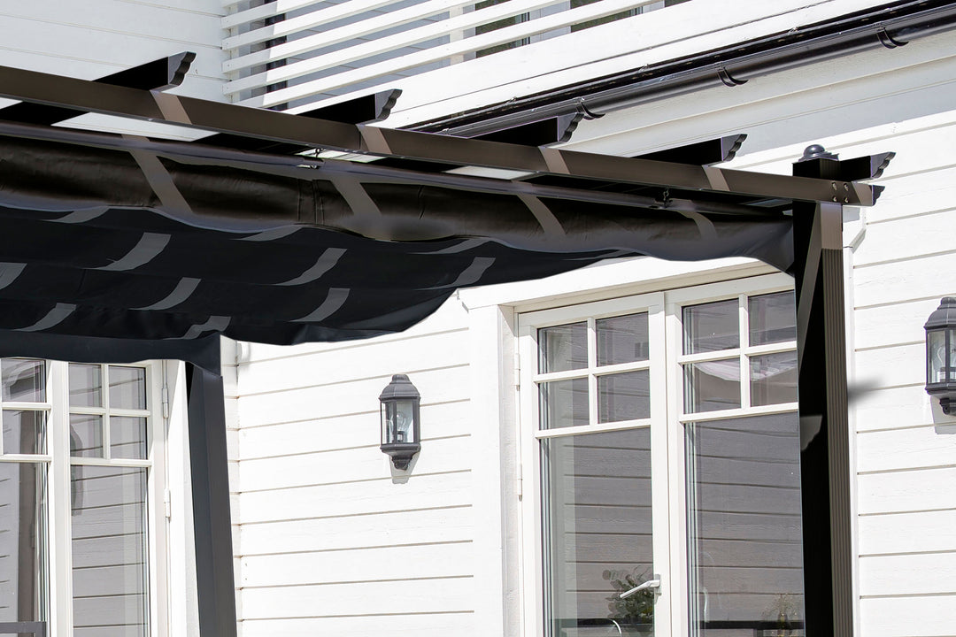Venture Home Lazio Pergola - Black Alu / Black Fabric