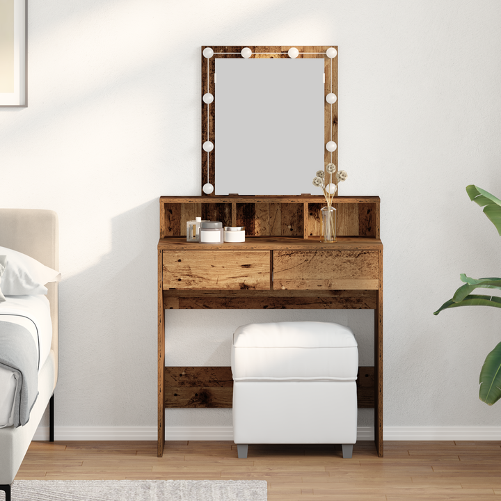 Dressingbord Gammelt træ 80 x 41 x 144,5 cm Konstrueret træ