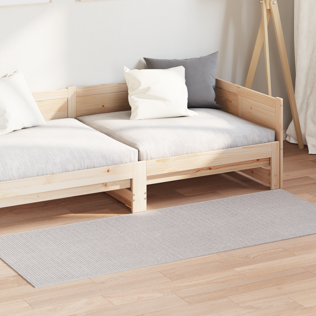 Områdetæpper Rektangulær LUGO Creme 150 x 80 cm Polyester
