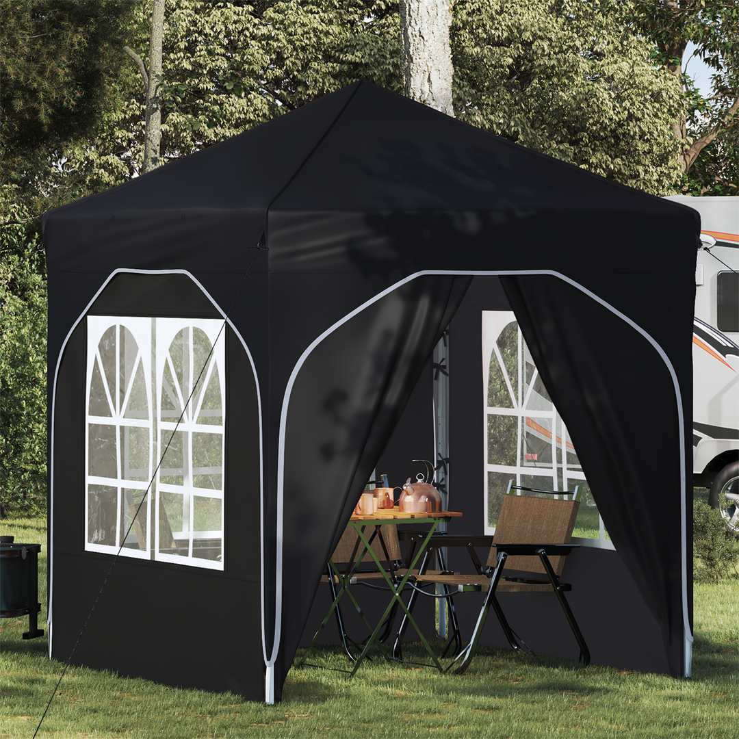 Pop-up Festtelt 192 x 192 x 245 cm Antracit