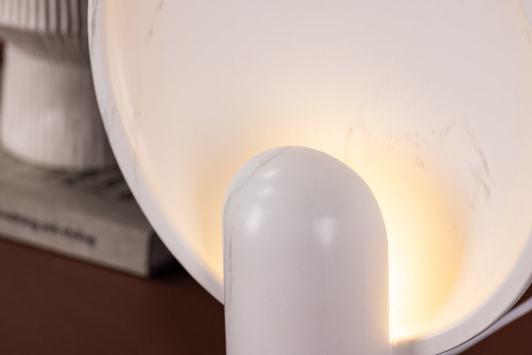 Venture Home Angers Table Lamp - Light grey / Light Grey marble