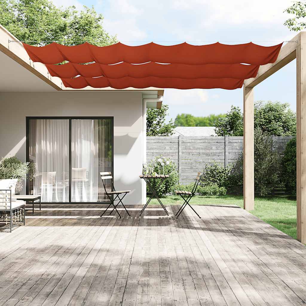 lodret markise 100x800 cm oxfordstof terrakottafarvet
