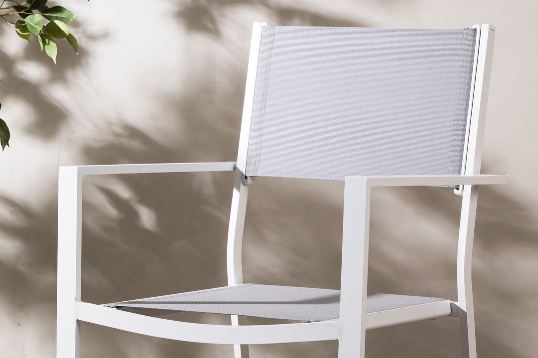 Venture Home Copacabana Stacking Chair 2-pack - White/Grey