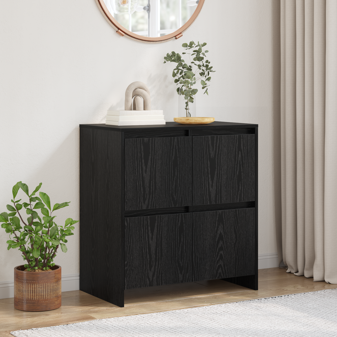 Sideboard Sort eg 70 x 41 x 75 cm Konstrueret træ