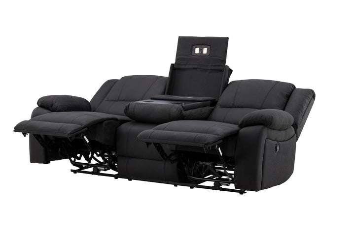Venture Home Singapore Recliner Sofa  -  / Black