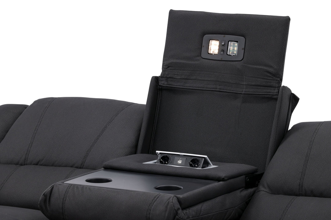 Venture Home Singapore Recliner Sofa  -  / Black