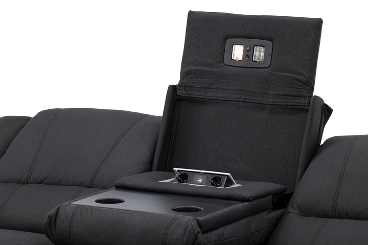 Venture Home Singapore Recliner Sofa  -  / Black