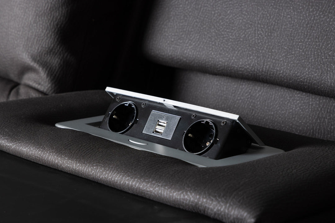 Venture Home Singapore Recliner Sofa  -  / Black