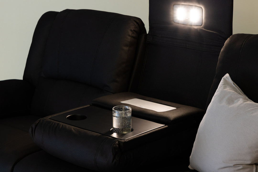 Venture Home Singapore Recliner Sofa  -  / Black