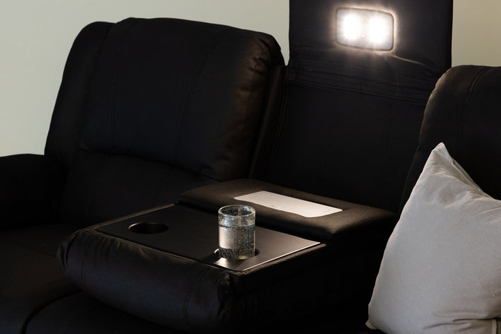 Venture Home Singapore Recliner Sofa  -  / Black