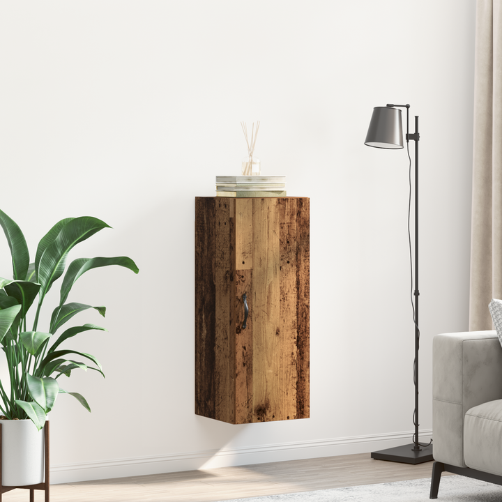 Vægskab Gammelt træ 34,5 x 34 x 90 cm Konstrueret træ