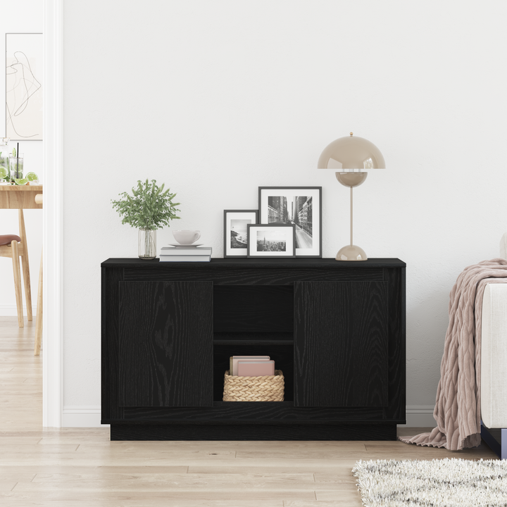 Sideboard Sort eg 102 x 35 x 60 cm Konstrueret træ